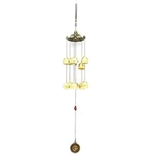 HASTHIP® Fengshui Wind Chimes, Home Decor Hanging Long Brass Bells for ...