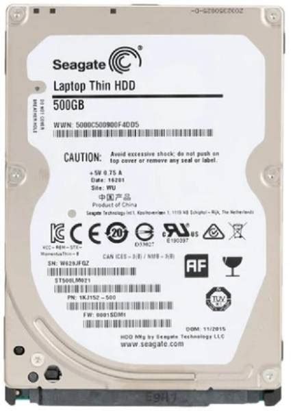 Seagate THIN 500 GB Laptop Internal Hard Disk Drive (HDD) (THIN ...