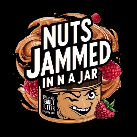 "Nuts Jammed In a Jar" Spread Jar Label | Freelancer