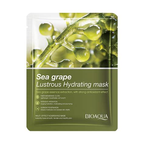 BIOAQUA SEA GRAPE LUSTROUS HYDRATING SHEET MASK – Rubicelle Beauty Store