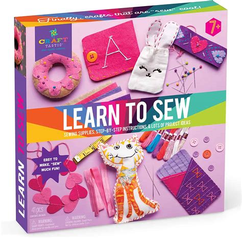 Craft Sewing Kit for Little Girls - Sewing Kits for Kids - Learn to Sew ...