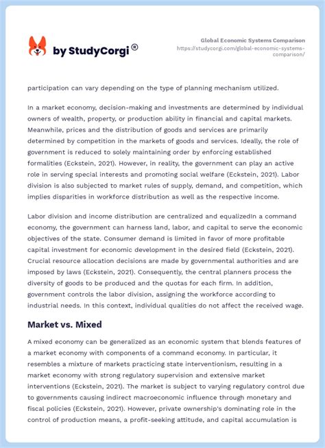 Economic System Comparison 的图像结果