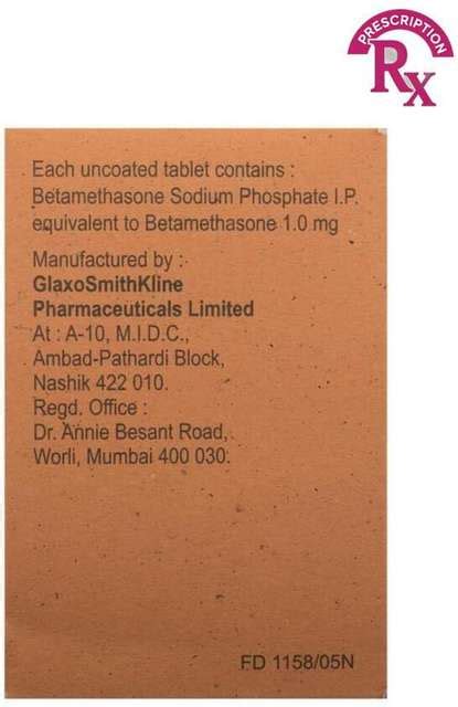 Betnesol Forte Tablet (20 Tab) Price in India - Buy Betnesol Forte ...