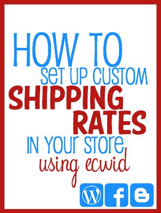 Image result for Ecwid Setting Up Shipping Tutorial