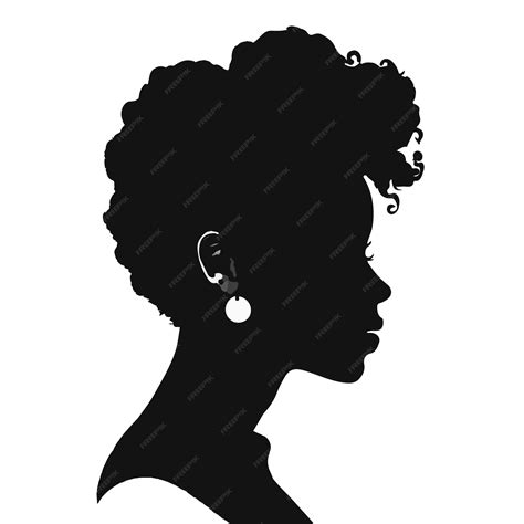 Black Woman Profile Silhouette
