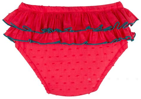 Mon Petit Bonbon Baby Girls White Sequin Top & Red Ruffle Shorts | Missbaby