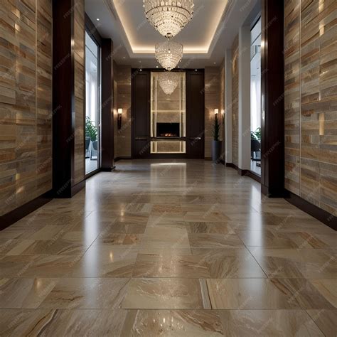 Premium Photo | Modern Floor tiles design for living room interior ...