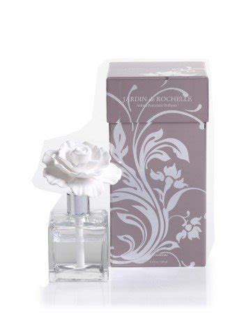 Zodax Jardin De Rochelle Porcelain Diffuser Square Glass Bottle Poppy ...