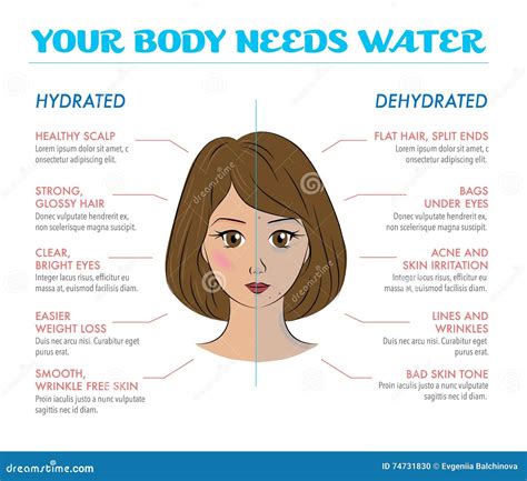 Benefits of Drinking Water. Stock Illustration - Illustration of healthy, poster: 74731830