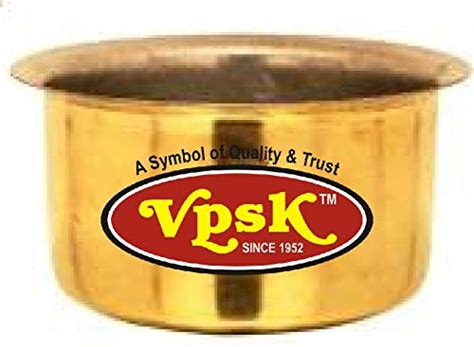 Buy VPSK Heavy Pure Brass Tope/Bhaguna no :13,Capacity :-2 Liter (Made ...