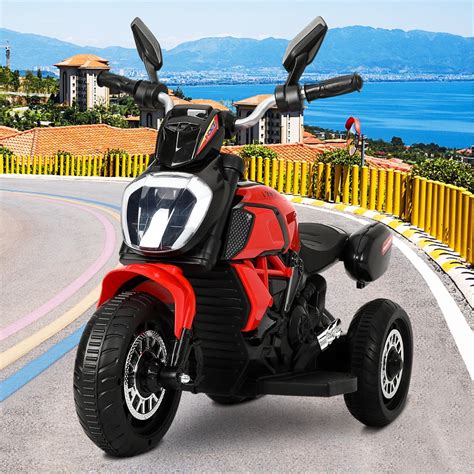 Buy enyopro Children Electric Motorcycle, 3 Wheels Single Drive Toy, 6V ...