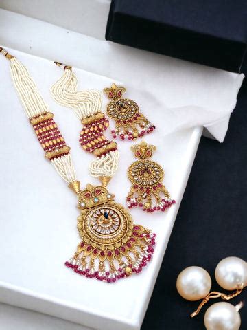 Rajwadi Long Haram – Radhe jewellery