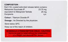 Met Xl 25 Tablet – High Blood Pressure Management