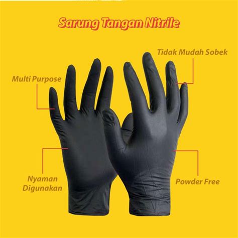 Jual SARUNG TANGAN NITRILE 1 BOX ISI 50 PASANG - Biru, L - Kota Cimahi ...