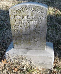 Jackie Dean Logsdon (1927-1927) - Find a Grave Memorial