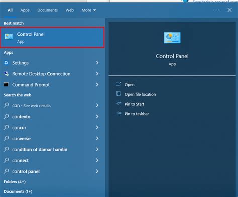 Image result for Control Panel Mail Advanced