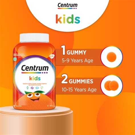 Buy Centrum Kids 50 Gummies for INR 770.00 | Centrum