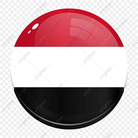 Yemen Flag Vector Hd PNG Images, Round Country Flag Yemen, Country, Flag, Yemen PNG Image For ...