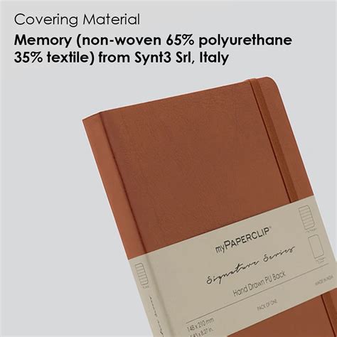Buy myPAPERCLIP Signature Series Tan A5 Ruled Notebook | myPAPERCLIP ...