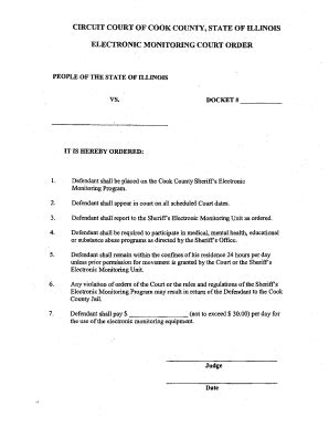 CIRCIDT COURT OF COOK COUNTY, STATE OF ILLINOIS - Fill and Sign ...