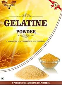 Saptraag 100 gm Premium Gelatin Gelatine Powder : Amazon.in: Grocery ...