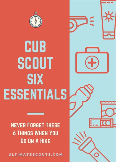 Cub Scout 6 Essentials Printable
