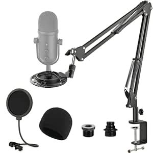 Mic Boom Arm for Razer Seiren V2 Pro, Adjustable Microphone Arm Stand ...