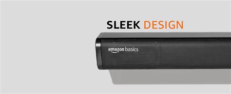 amazon basics Soundbar with Wired Subwoofer, 120W RMS, 2.1 Channel ...