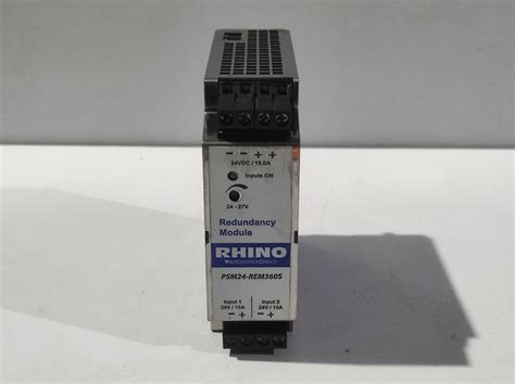 Rhino PSM24-REM360S Redundancy Module PSM24REM360S 24VDC 15.0A – S N Marine