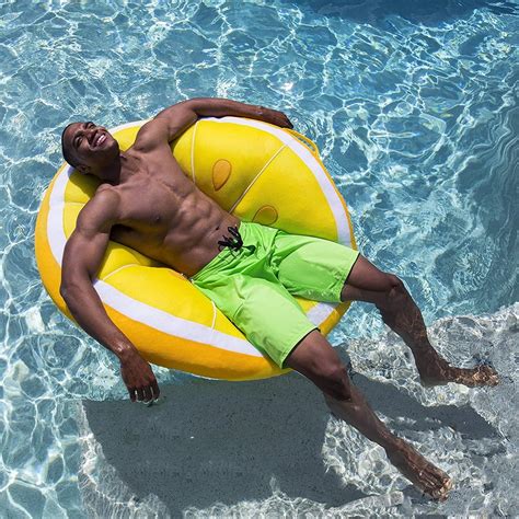 Big Joe Bean-Filled Lemon Pool Float, Mesh | Bigbigmart.com