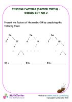 Image result for Math Factor Trees Worksheet