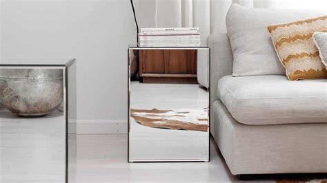 Image result for Mirrored Side Table
