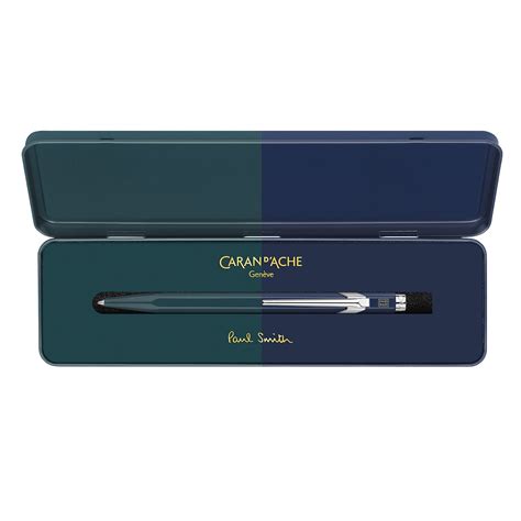 Buy Caran d'Ache 849 Paul Smith Racing Green & Navy Blue Ball Pen – Makoba