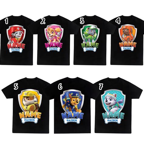 Paw Patrol Color Your Own T Shirt