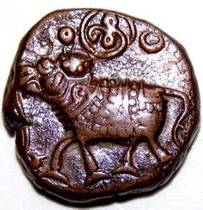 Hariom 1833 KRISHNA RAJA WODERAY 20 CASH LION VERITY RARE COPPER COIN ...