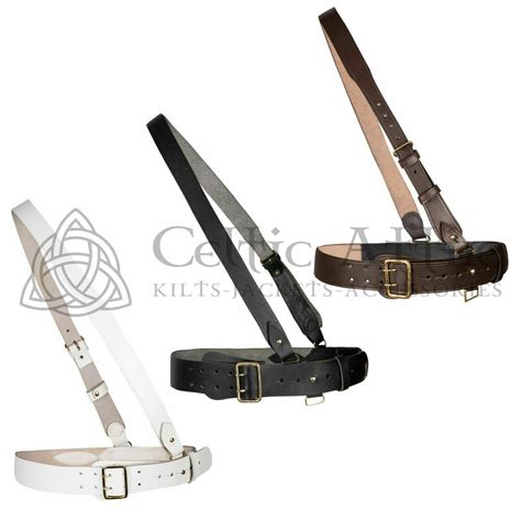 Sam Browne Leather Belt and Shoulder Strap - Custom Made - 3 Colors ...