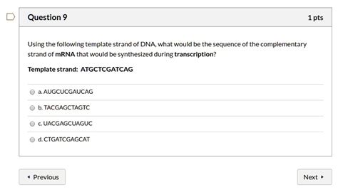 Image result for Complementary mRNA Strand
