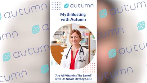 Myth Busting Episode 4 - Are all vitamins the same in the store? - Autumn DNA Blog - Nutrition ...