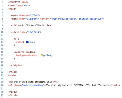 Image result for How to Embed a CSS within a HTML Script