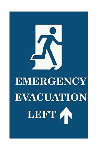 VVWV Emergency Evacuation Exit Sign Sticker for Public Private Hospital ...