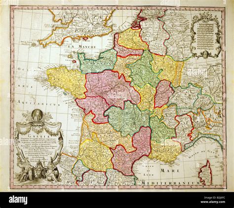 18th century france map hi-res stock photography and images - Alamy