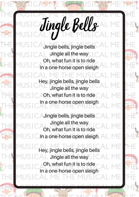 Printable Words To Christmas Songs | Fanny Printable