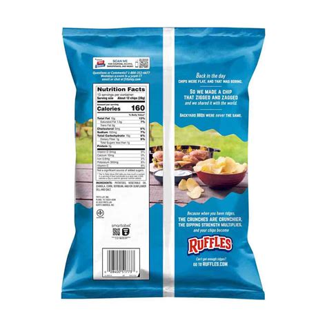 Ruffles Original Potato Chips Party Size, 13 oz