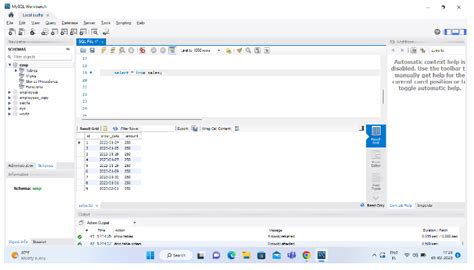 How to Display an Existing Table in MySQL 的图像结果
