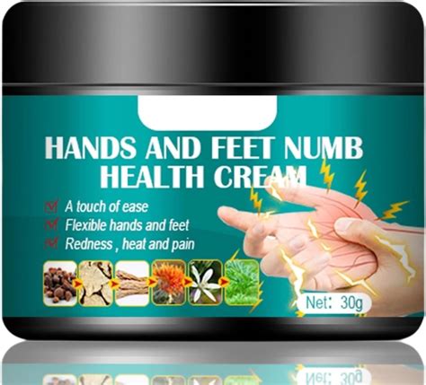 Hands Feet Numbness Cream, Mild Materials Relieve Numbness Health Cream with Angelica, Safflower ...