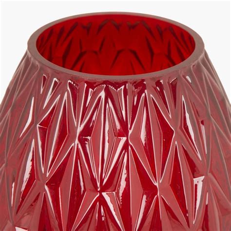 Buy Splendid Brut Textured Glass Vase from Home Centre at just INR 1399.0
