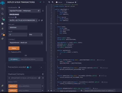Remix Ethereum Write Smart Contract 的图像结果