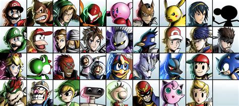 Super Smash Bros. Brawl Character Select (All) by AserDreaMasters on ...