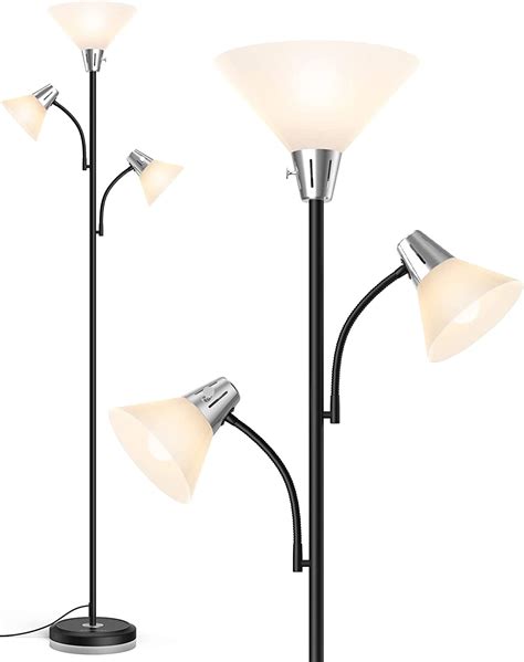 Floor Lamp with Shelves for Living Room, Shelf Floor Lamp with 3 CCT ...