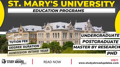 St. Mary's University Education Programs